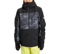 Quiksilver - Giacca da sci/snowboard - Side Hit Printed Youth Jacket Camostrokes True Black in Pelle - Taglia Bambino 8a - Nero