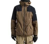 Quiksilver - Giacca da sci/snowboard stretch da uomo in GORE-TEX - Forever Stretch Gore-Tex Jacket Canteen per Uomo in Pelle - Taglia S - Marrone