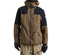 Quiksilver - Giacca da sci/snowboard stretch da uomo in GORE-TEX - Forever Stretch Gore-Tex Jacket Canteen per Uomo in Pelle - Taglia L - Marrone