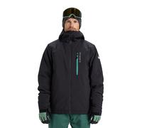 Quiksilver - Giacca da sci/snowboard da Uomo - Titano Jacket True Black per Uomo in Pelle - Taglia L - Nero