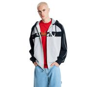 QUIKSILVER Giacca di felpa sportiva 'YG Operator' grigio / nero / bianco Uomo QUIKSILVER S