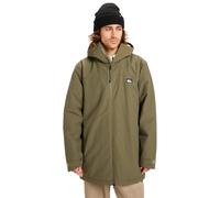 Quiksilver Giacca Impermeabile con Cappuccio Overcast 3K Parka Uomo Marrone L