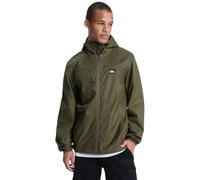 Quiksilver Giacca Impermeabile Overcast 3K Tape Uomo Marrone
