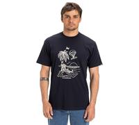 Quiksilver Maglietta a maniche corte da uomo Tuned Out blu scuro