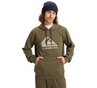 Quiksilver Maglione in Pile Comp Logo Hoodie Uomo Marrone S