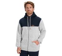 Quiksilver Maglione in Pile Keller Block Zip Grigio S