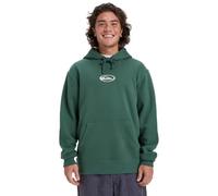 Quiksilver - Felpa con cappuccio da uomo in cotone riciclato - Salt Water Graphic Hoodie Trekking Green per Uomo in Cotone - Taglia M - Verde