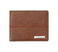 Quiksilver Portafoglio Uomo Stitchy 3 Cucito Marrone Cioccolato L