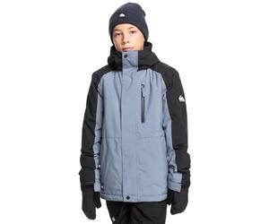 Quiksilver - Mission Block Youth Jk Snow Jacket per Ragazzo - Flint Stone - 10 Anni