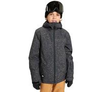Quiksilver Mission - Giacca da neve da ragazzo, con stampa, 4-5 anni, colore: Nero