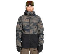 Giacca con cappuccio Quiksilver Mission grigio scuro nero - M