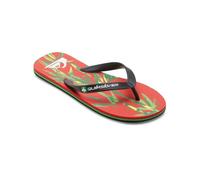 Quiksilver Molokai Art, Sandali Uomo, Nero, Rosso e Nero, 41 EU