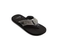 Quiksilver Monkey Abyss, Flip Flop da uomo, Grigio (sottopiede: NERO / superiore: grigio), 47 EU