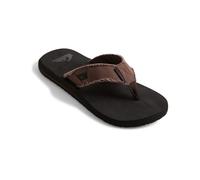 Quiksilver Monkey Abyss, Flip Flop da uomo, Marrone (sottopiede: nero / superiore: marrone), 47 EU