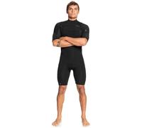 Quiksilver Muta corta da uomo Everyday Sessions con zip sul petto da 2 mm - nera