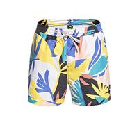 Quiksilver No Destination 15"-Bermuda da Bagno da Uomo, Snow White, L
