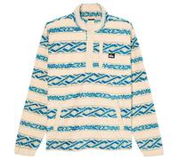Quiksilver - Polaire chaude - No Destination Fleece Quik Life Stripe Peyote per Uomo - Taglia L - Beige