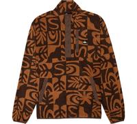 Quiksilver - No Destination Half Snap - Pullover in pile S marrone