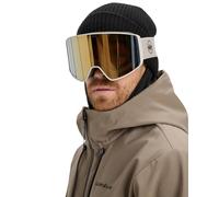 Quiksilver - Maschera da sci/snowboard per uomo - Storm MG Goggles Bone White/Clux Ml Gold S3 - Bianco