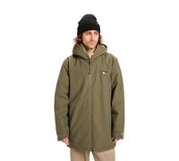 Quiksilver Giacca Impermeabile con Cappuccio Overcast 3K Parka Uomo Marrone L