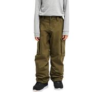 Quiksilver - Pantaloni da snowboard ampi - Snow Down Cargo Youth Pant Grape Leaf in Materiale Riciclato - Taglia Bambino 10a - Kaki