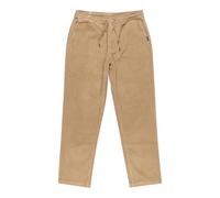 Quiksilver - Pantaloni in velluto da uomo - Taxer Regular Cord Pant Elmwood per Uomo in Cotone - Taglia S - Beige