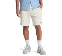 Quiksilver Pantaloni Elastici in Vita Basic Fleece Short Giovani Uomini Uomo Bianco