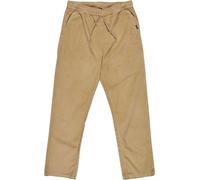 Quiksilver - Pantaloni in velluto da uomo - Taxer Regular Cord Pant Elmwood per Uomo in Cotone - Taglia S - Beige