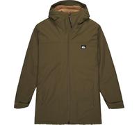 Quiksilver - Parka chaude et imperméable - Overcast 3K Parka Grape Leaf per Uomo in Nylon - Taglia M - Kaki