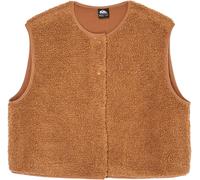 Quiksilver - Polaire sans manches - Cropped Sherpa Vest W Rawhide per Donne - Taglia XS - Marrone