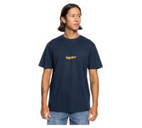 Quiksilver QS Semplice Lettring SS T-Shirt, Blu, S Uomo