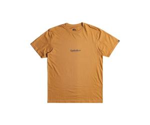 Quiksilver QS Semplice Lettring SS T-Shirt, Marrone, XL Uomo