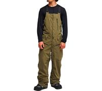 Quiksilver - Salopette da snowboard stretch - Paramo Stretch 20K Bib Grape Leaf per Uomo in Pelle - Taglia XL - Kaki
