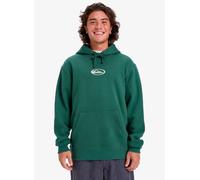Quiksilver - Felpa con cappuccio da uomo in cotone riciclato - Salt Water Graphic Hoodie Trekking Green per Uomo in Cotone - Taglia M - Verde
