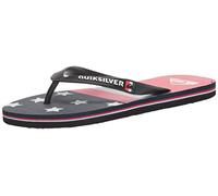 Quiksilver Sandali Infradito Molokai da Uomo a 3 Punti, Nero Bianco Blu Arte, 40.5 EU