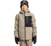 Quiksilver - Giacca da sci/snowboard - Side Hit Solid Youth Jacket Fallen Rock in Pelle - Taglia Bambino 14a - Beige
