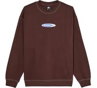 Quiksilver - Sweat en coton recy isk Crew Java per Uomo in Cotone - Taglia L - Bordeaux