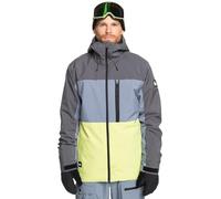 Giacca con cappuccio Quiksilver Sycamore blu turchese verde grigio - S