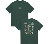 Quiksilver - T-shirt in cotone biologico - Pto Welcome All SS Tee Trekking Green per Uomo in Cotone - Taglia M - Verde