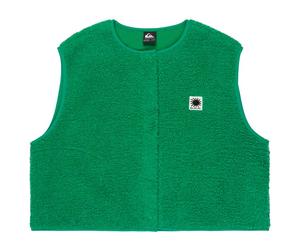 Quiksilver - Women's Cropped Vest - Gilet in pile M verde