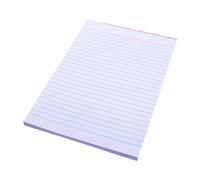 Quill A5 Bond Righe 90 Fogli Office Blocks 70GSM Finta Righe Confezione da 20 Bi