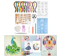 Quilling Paper Tool per principianti Gradient 9 colori 900 strisce Set
