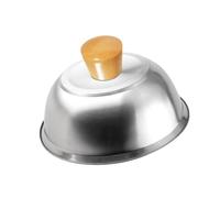 QUILSTM Coperchio per hamburger e cupola per la fusione del formaggio, realizzato in acciaio inossidabile resistente, varietà di scenari di cottura, piastra