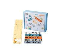 QUILSTM Giocattoli di parole in legno per un gioco educativo di,UN | intelligente per bambini, giochi da tavolo multigiocatore per l'educazione della prima infanzia