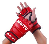 QUILSTM I guantoni da boxe dinamici a mezza dita offrono una migliore | traspirabilità e regolazione del calore. Gli appassionati di taekwondo e kickboxing possono allenarsi con i guantoni da boxe