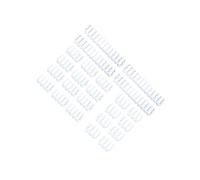 QUILSTM Il set di organizer per cavi di alimentazione include 24 clip a pettine resistenti per soluzioni efficienti di gestione dei cavi, 24 pettini per da 8, bianco, 6 pin 8 pin