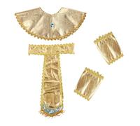 QUILSTM Set di collare con cintura in costume egiziano alla moda per uomo, | accessori per costumi da faraone, collezione di accessori per costumi di Halloween, collare con cintura egiziana