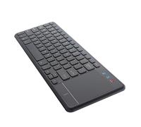 QUILSTM Tastiera migliorata con pad Tastiera wireless ergonomica Touchpad integrato Sottile per il comfort dell'utente Trackpad integrato Elegante e
