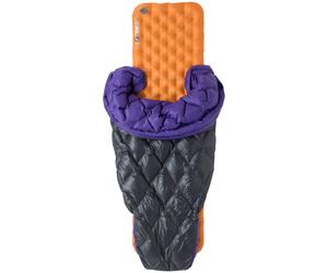 Quilt a pelo Big Agnes Fly Creek UL Zip Quilt 50 long Colore: nero/viola