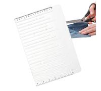 Quilt Ruler - Acrylic Measuring Template, Fabric Edge Trimming Tool | 11.8 x 7.8 Inch Precision Quilting Ruler Design, Seam Alignment Binding Guide for Fabric Clothes Shirt Alterations Sewing Crafting